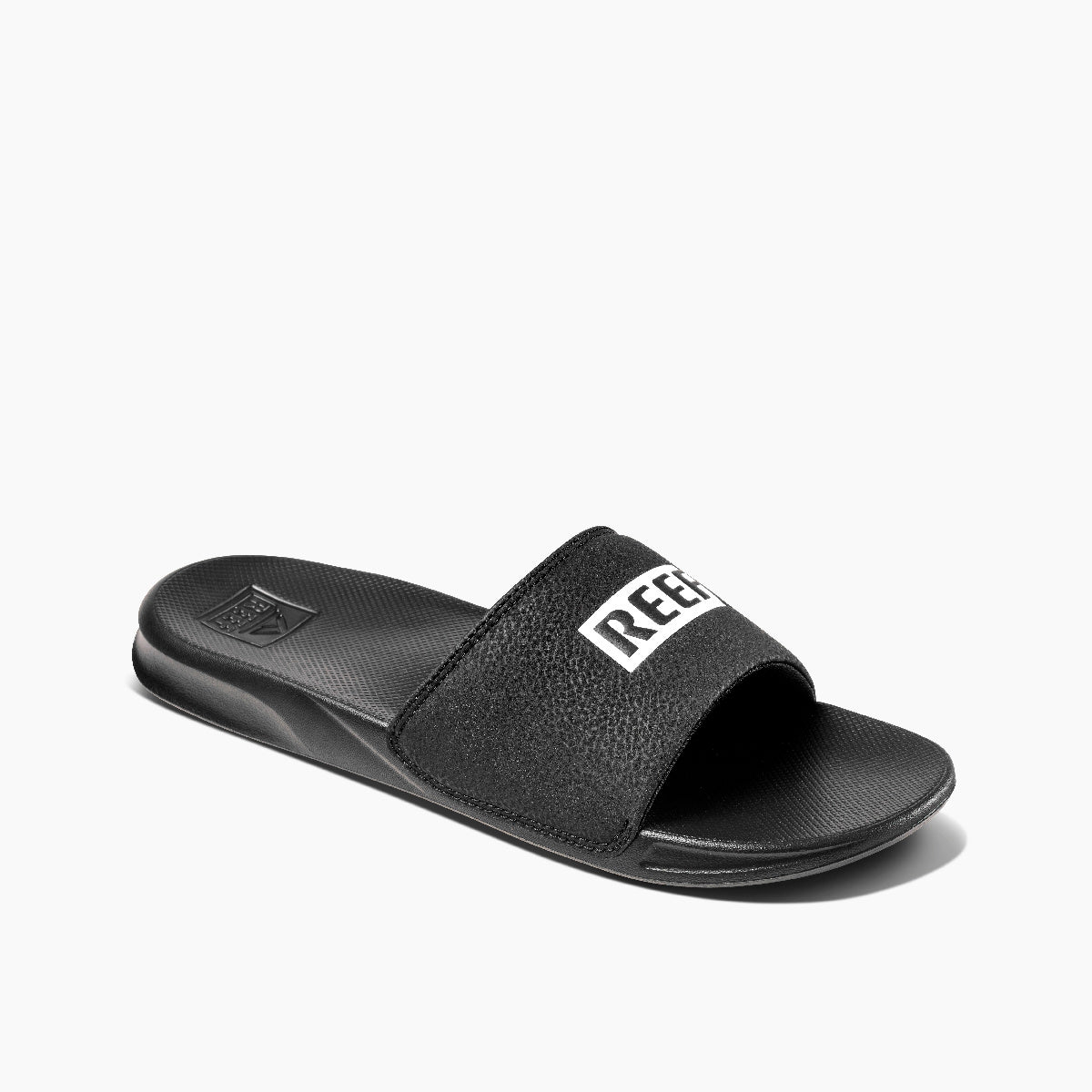 Reef Men’s Black Slide Sandals with Logo Amazon.com | REEF Phantom Tradewind Mens Sandal Black 7  main image 2