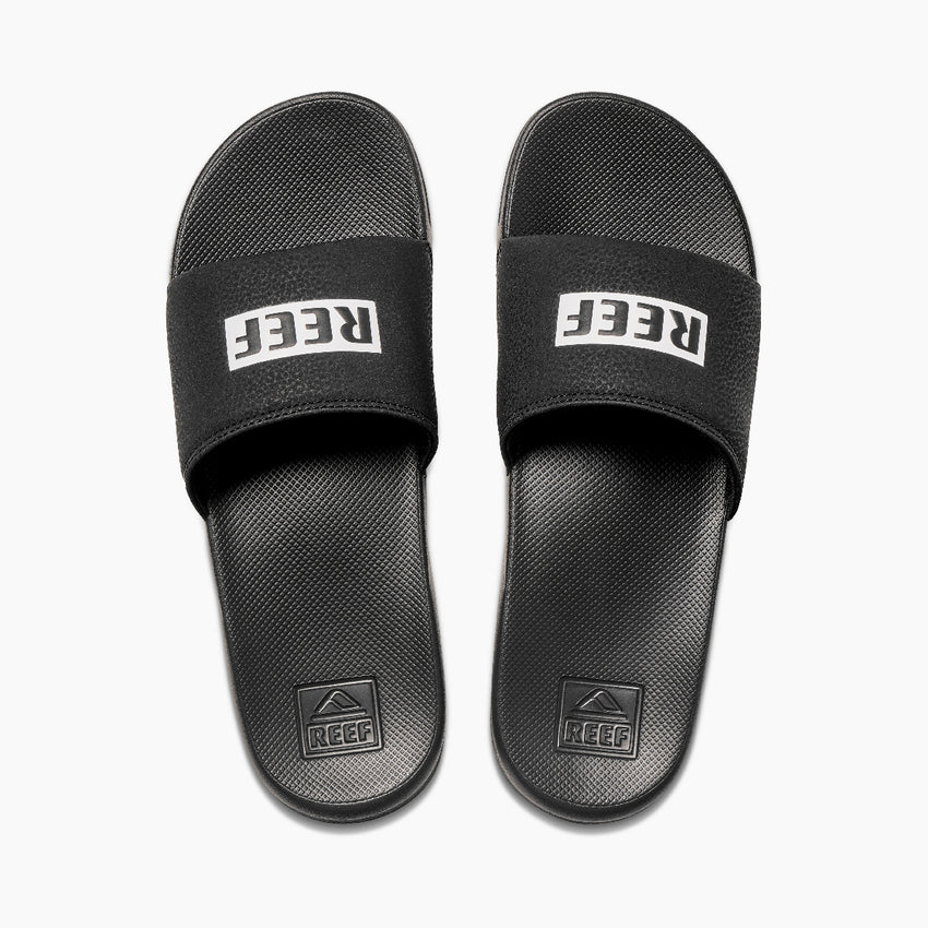 Reef One Slide - Reef Black/White - Top View