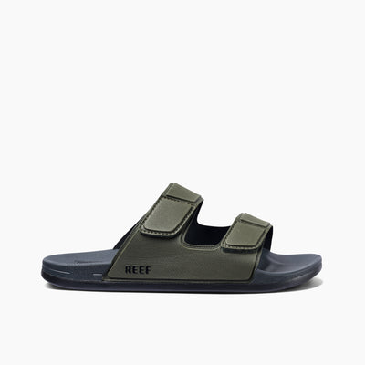 Men's Sandals Cushion Tradewind In Grey/Olive side view