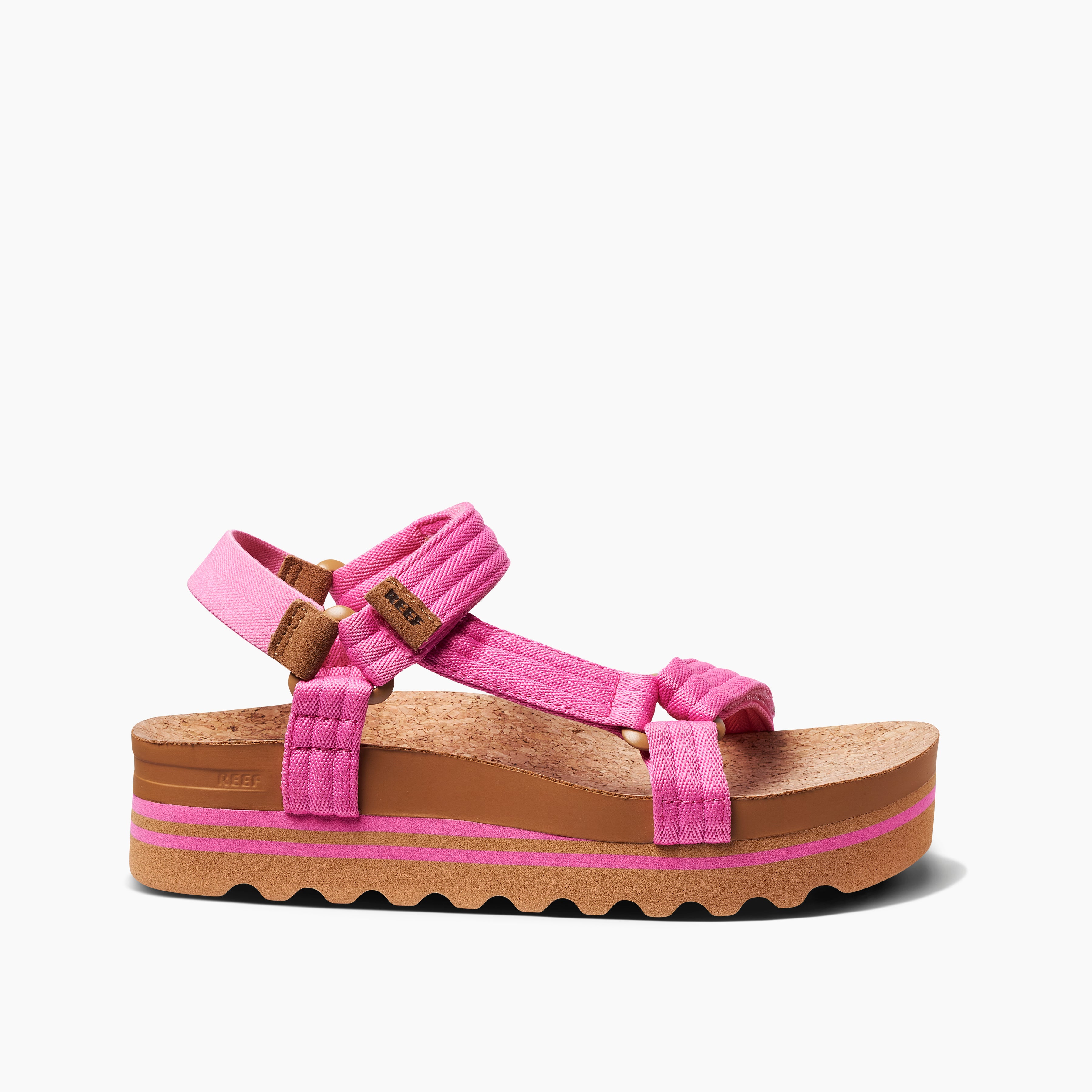Cushion Rem Hi: Women's Ankle Strap Platform Sandals in Malibu