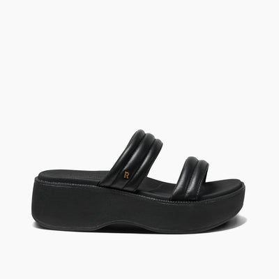 Women's Lofty Lux Hi Platform Sandals in Black side view