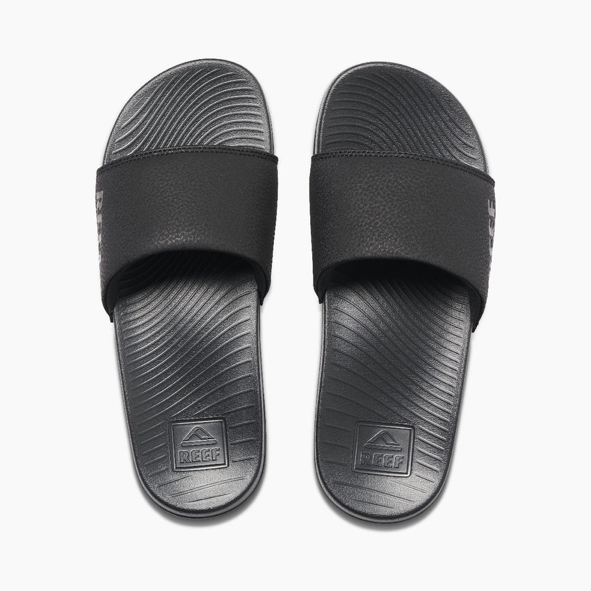 Reef One Slide - Black - Top View